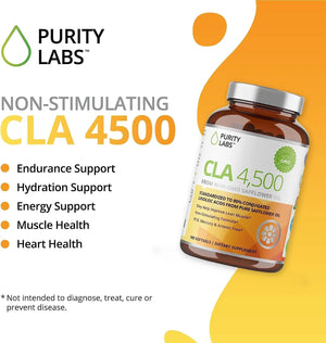 PURITY LABS - Purity Labs CLA 4500Mg. 180 Capsulas Blandas - The Red Vitamin MX - Suplementos Alimenticios - {{ shop.shopifyCountryName }}