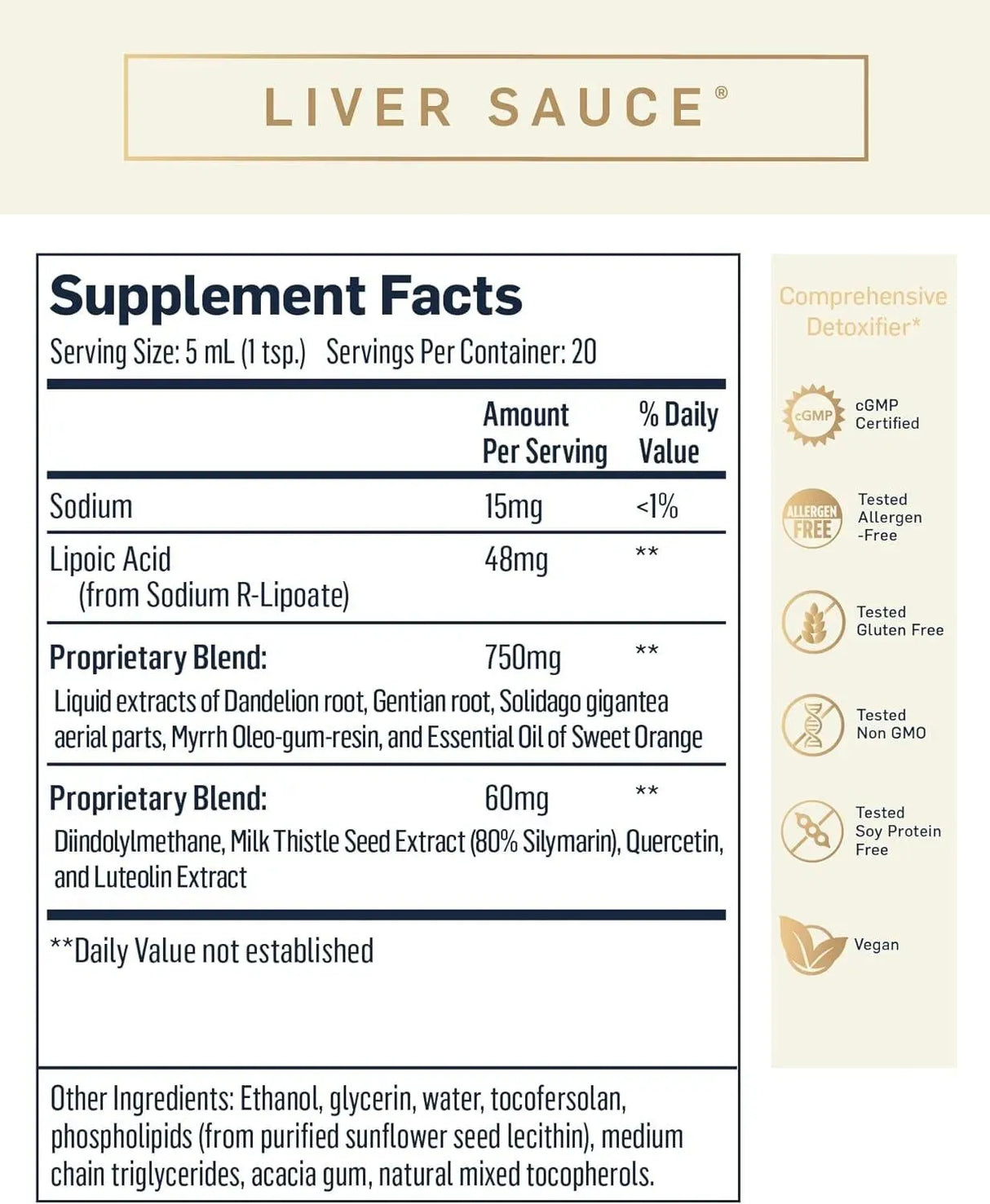 QUICKSILVER SCIENTIFIC - Quicksilver Scientific Liver Sauce 100Ml. - The Red Vitamin MX - Suplementos Alimenticios - {{ shop.shopifyCountryName }}