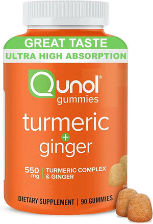 QUNOL - Qunol Turmeric and Ginger Gummies 90 Gomitas - The Red Vitamin MX - Suplementos Alimenticios - {{ shop.shopifyCountryName }}