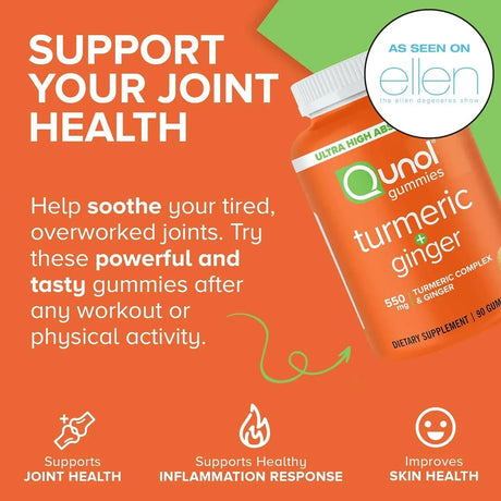 QUNOL - Qunol Turmeric and Ginger Gummies 90 Gomitas - The Red Vitamin MX - Suplementos Alimenticios - {{ shop.shopifyCountryName }}