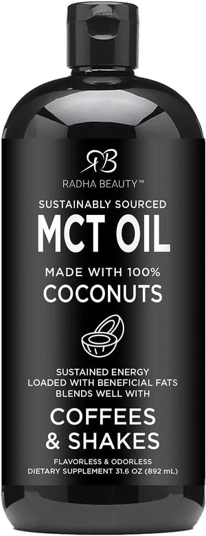 RADHA BEAUTY - Radha Beauty Premium MCT Oil 892Ml. - The Red Vitamin MX - Suplementos Alimenticios - {{ shop.shopifyCountryName }}