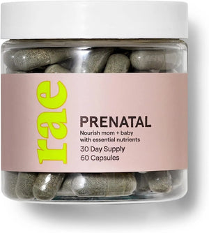 RAE - Rae Wellness Prenatal - Multivitamin 60 Capsulas - The Red Vitamin MX - Suplementos Alimenticios - {{ shop.shopifyCountryName }}