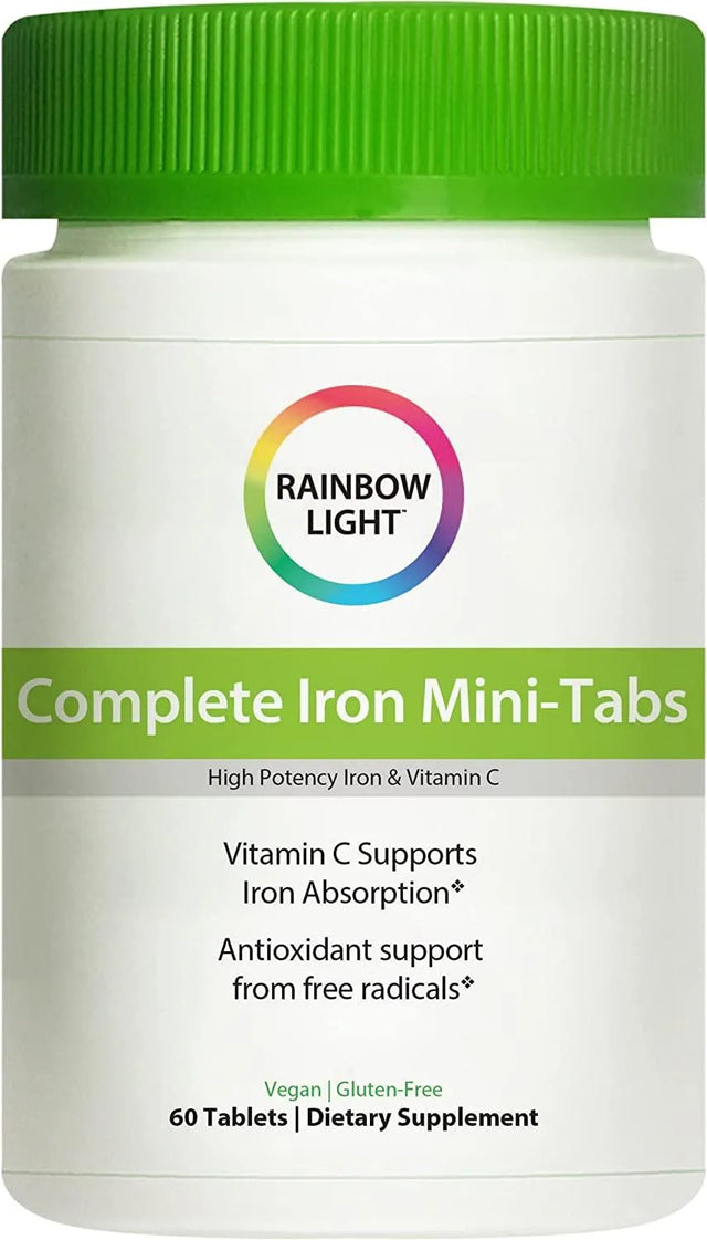 RAINBOW LIGHT - Rainbow Light Complete Iron Mini-Tabs 60 Tabletas - The Red Vitamin MX - Suplementos Alimenticios - {{ shop.shopifyCountryName }}