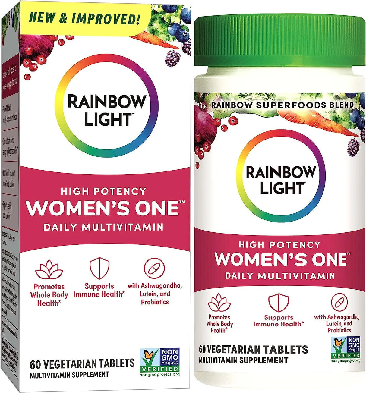 RAINBOW LIGHT - Rainbow Light Multivitamin for Women 60 Tabletas - The Red Vitamin MX - Suplementos Alimenticios - {{ shop.shopifyCountryName }}