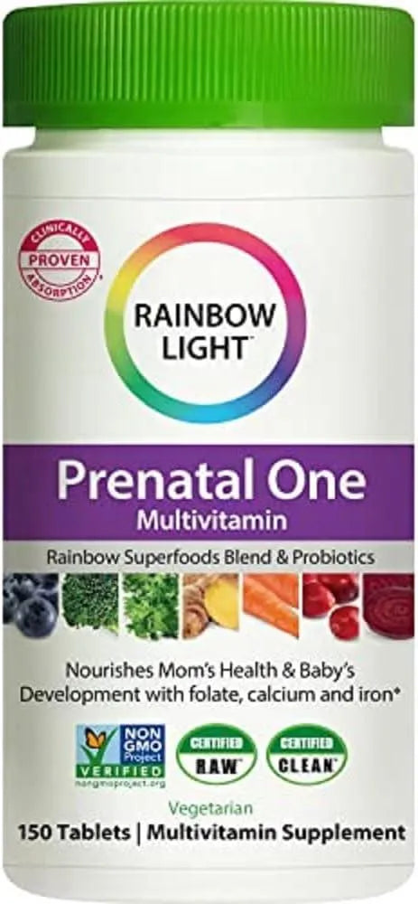 RAINBOW LIGHT - Rainbow Light Prenatal One Multivitamin 150 Tabletas - The Red Vitamin MX - Suplementos Alimenticios - {{ shop.shopifyCountryName }}