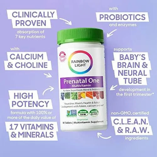 RAINBOW LIGHT - Rainbow Light Prenatal One Multivitamin 150 Tabletas - The Red Vitamin MX - Suplementos Alimenticios - {{ shop.shopifyCountryName }}