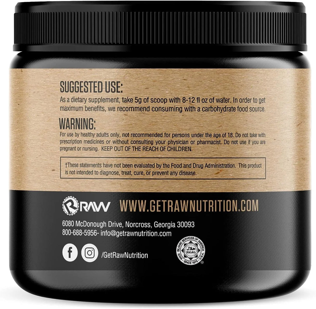 RAW NUTRITION - RAW Nutrition Creatine Monohydrate Powder Unflavored 30 Servicios 150Gr. - The Red Vitamin MX - Suplementos Alimenticios - {{ shop.shopifyCountryName }}