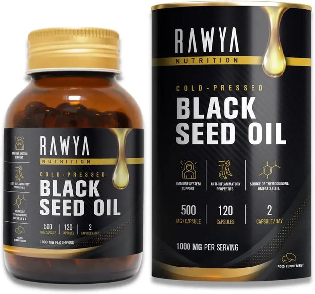 RAWYA - RAWYA Black Seed Oil 120 Capsulas Blandas - The Red Vitamin MX - Suplementos Alimenticios - {{ shop.shopifyCountryName }}