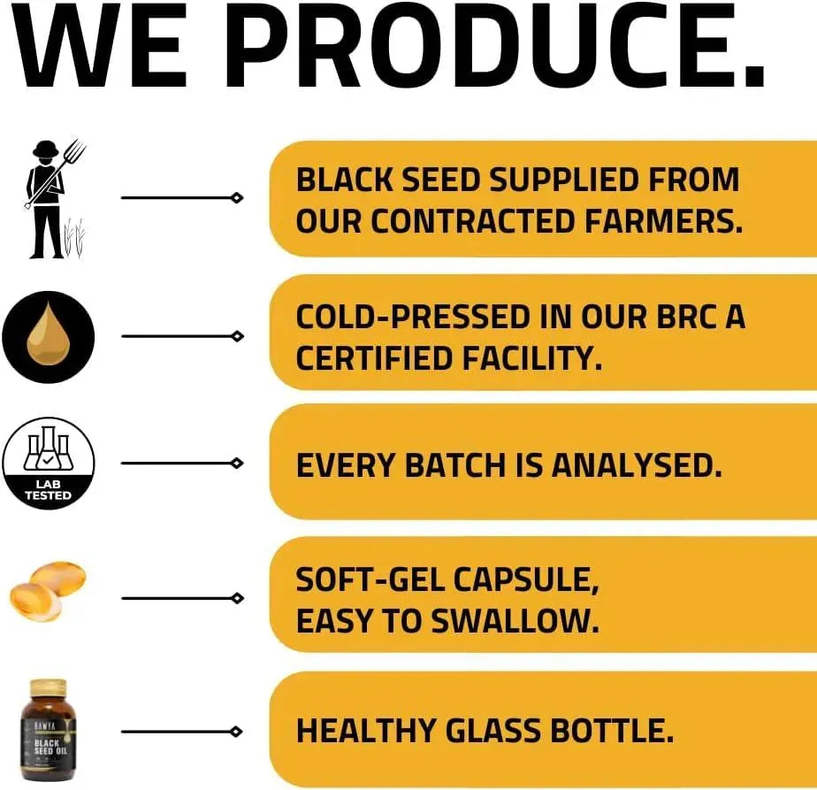 RAWYA - RAWYA Black Seed Oil 120 Capsulas Blandas - The Red Vitamin MX - Suplementos Alimenticios - {{ shop.shopifyCountryName }}