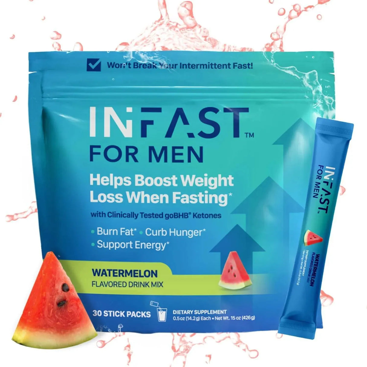 REAL KETONES - Real Ketones Intermittent Fasting Drink Mix for Men 30 Paquetes - The Red Vitamin MX - Suplementos Alimenticios - {{ shop.shopifyCountryName }}