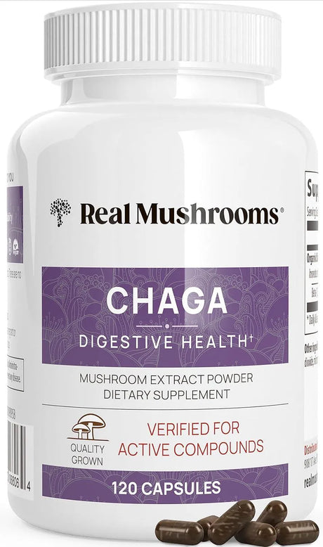 REAL MUSHROOMS - Real Mushrooms Chaga - The Red Vitamin MX - Suplementos Alimenticios - {{ shop.shopifyCountryName }}