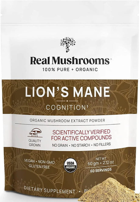 REAL MUSHROOMS - Real Mushrooms Lion’s Mane Powder 60 Servicios 2.11 Oz. - The Red Vitamin MX - Suplementos Alimenticios - {{ shop.shopifyCountryName }}