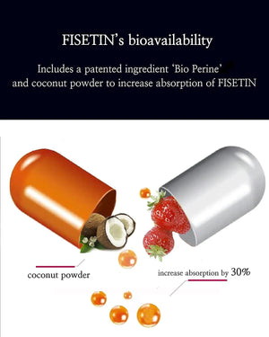 REJUVECORE - Rejuvecore Fisetin 60 Capsulas - The Red Vitamin MX - Suplementos Alimenticios - {{ shop.shopifyCountryName }}