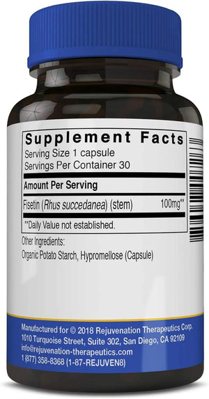 REJUVENATION THERAPEUTICS - Rejuvenation Therapeutics Fisetin 100Mg. 30 Capsulas - The Red Vitamin MX - Suplementos Alimenticios - {{ shop.shopifyCountryName }}