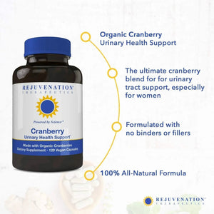 REJUVENATION THERAPEUTICS - Rejuvenation Therapeutics Organic Cranberry Extract 120 Capsulas - The Red Vitamin MX - Suplementos Alimenticios - {{ shop.shopifyCountryName }}