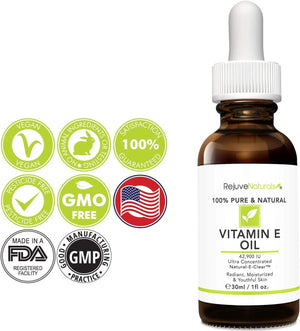 REJUVENATURALS - RejuveNaturals Vitamin E Oil 42,900 IU 30Ml. - The Red Vitamin MX - Suplementos Alimenticios - {{ shop.shopifyCountryName }}