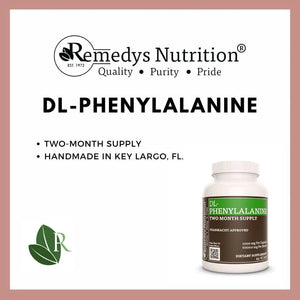 REMEDY'S NUTRITION - Remedy's nutrition DL-Phenylalanine 1000Mg. 60 Capsulas - The Red Vitamin MX - Suplementos Alimenticios - {{ shop.shopifyCountryName }}