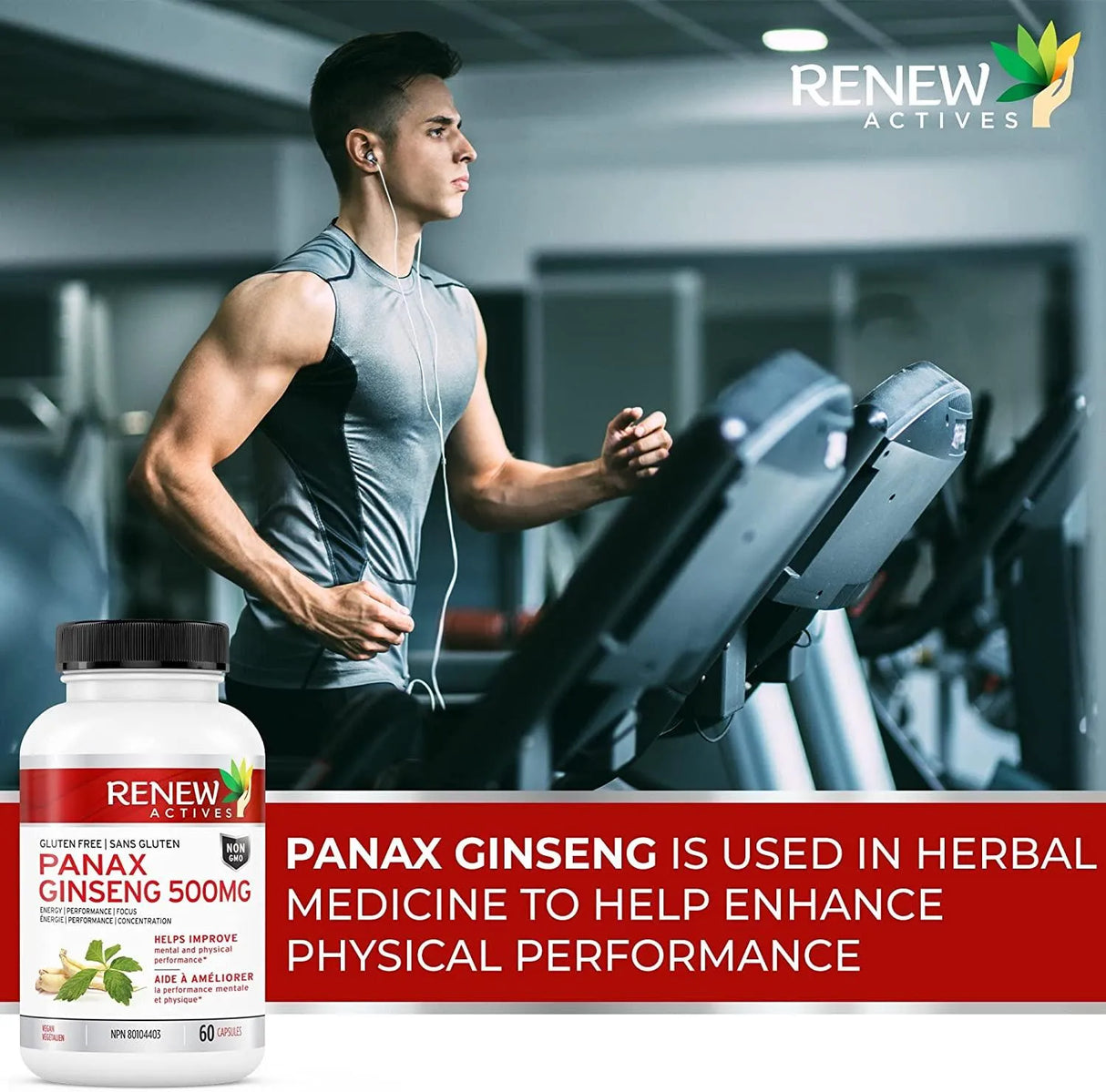 RENEW ACTIVES - Renew Actives Panax Ginseng Supplement 500Mg. 60 Capsulas - The Red Vitamin MX - Suplementos Alimenticios - {{ shop.shopifyCountryName }}