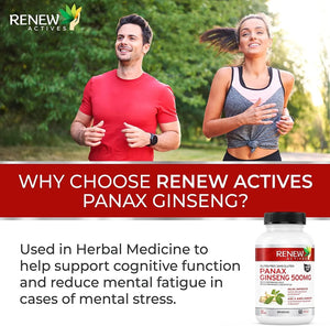 RENEW ACTIVES - Renew Actives Panax Ginseng Supplement 500Mg. 60 Capsulas - The Red Vitamin MX - Suplementos Alimenticios - {{ shop.shopifyCountryName }}