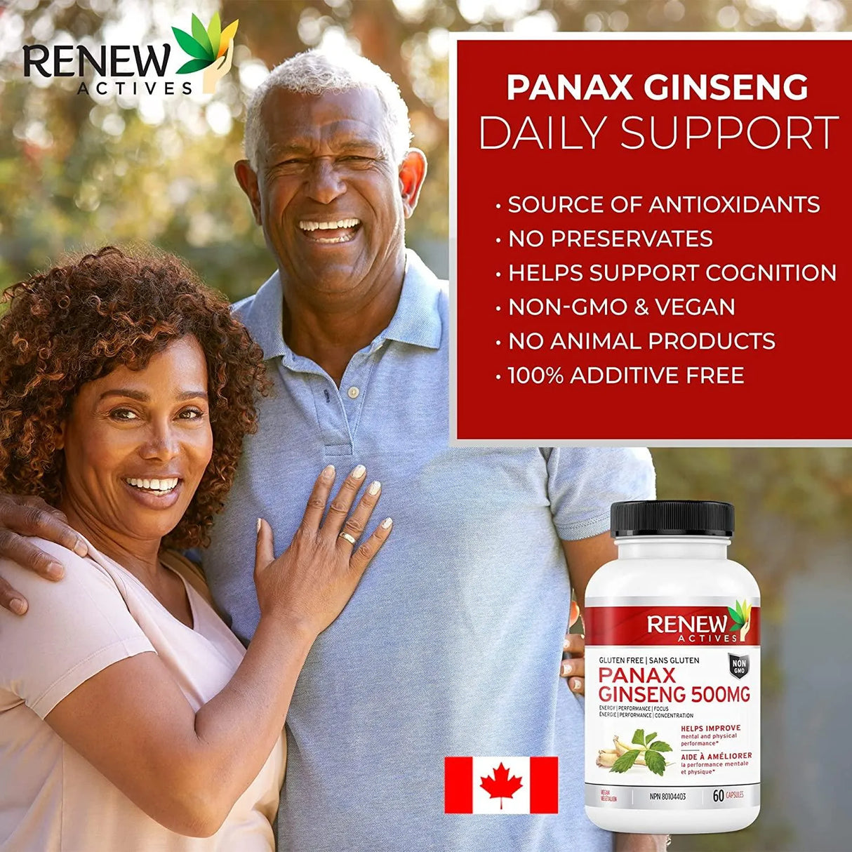 RENEW ACTIVES - Renew Actives Panax Ginseng Supplement 500Mg. 60 Capsulas - The Red Vitamin MX - Suplementos Alimenticios - {{ shop.shopifyCountryName }}