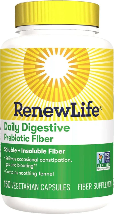 RENEWLIFE - Renew Life Adult Daily Digestive Prebiotic Fiber 150 Capsulas - The Red Vitamin MX - Suplementos Alimenticios - {{ shop.shopifyCountryName }}