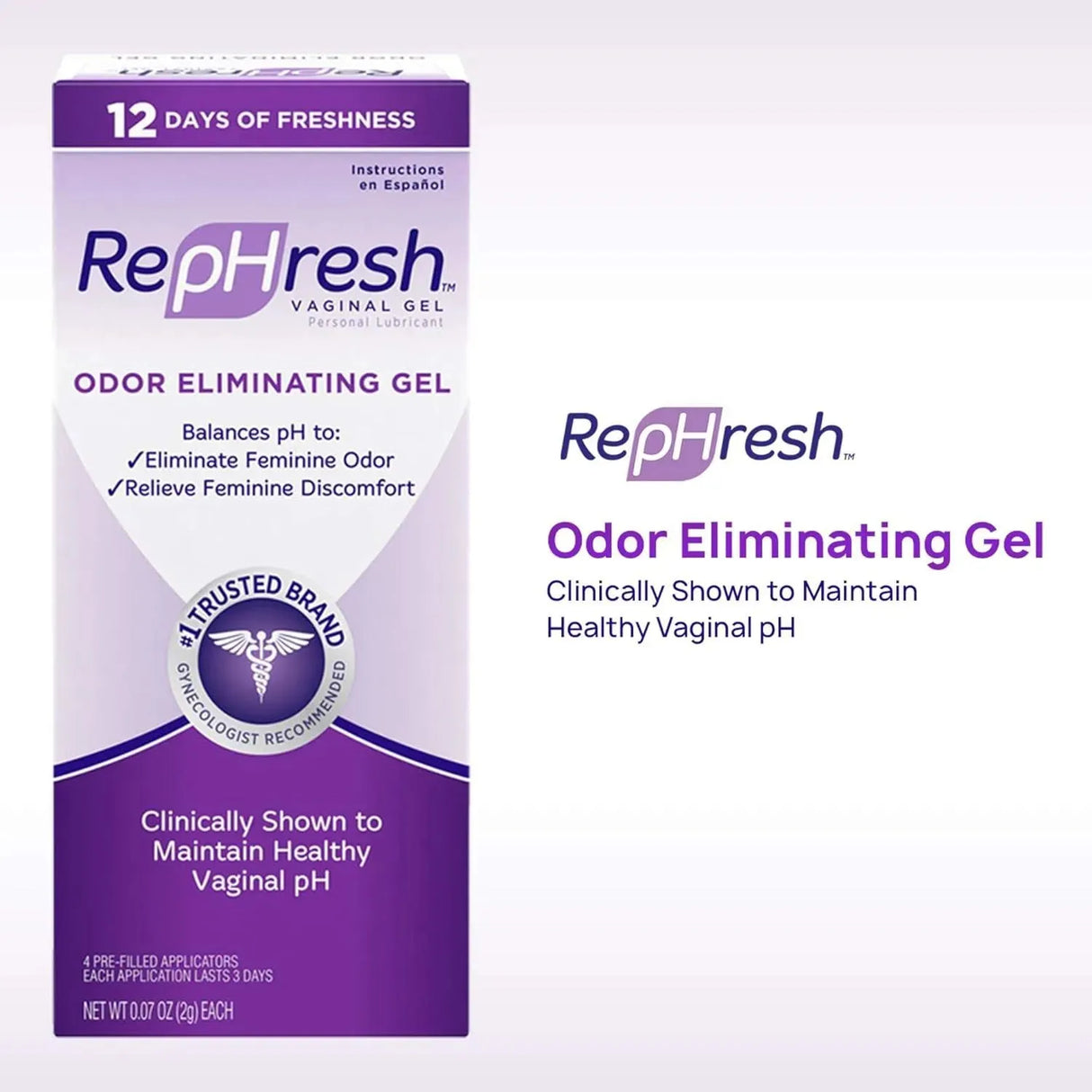 REPHRESH - RepHresh Odor Eliminating Vaginal Gel 4 Aplicaciones - The Red Vitamin MX - Hidratantes Vaginales - {{ shop.shopifyCountryName }}