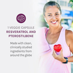 RESERVEAGE NUTRITION - Reserveage Beauty Resveratrol with Pterostilbene 500Mg. 60 Capsulas - The Red Vitamin MX - Suplementos Alimenticios - {{ shop.shopifyCountryName }}