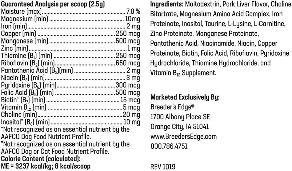 REVIVAL ANIMAL HEALTH - Breeder's Edge B Strong Powder B-Complex Vitamins 300Gr. - The Red Vitamin MX - Suplementos Alimenticios - {{ shop.shopifyCountryName }}