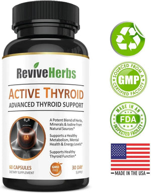 REVIVE HERBS - Revive Herbs Premium Thyroid Support 60 Capsulas - The Red Vitamin MX - Suplementos Alimenticios - {{ shop.shopifyCountryName }}