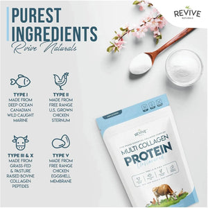 REVIVE - Revive Naturals Multi Collagen Hydrolyzed Protein Powder 454Gr. - The Red Vitamin MX - Suplementos Alimenticios - {{ shop.shopifyCountryName }}