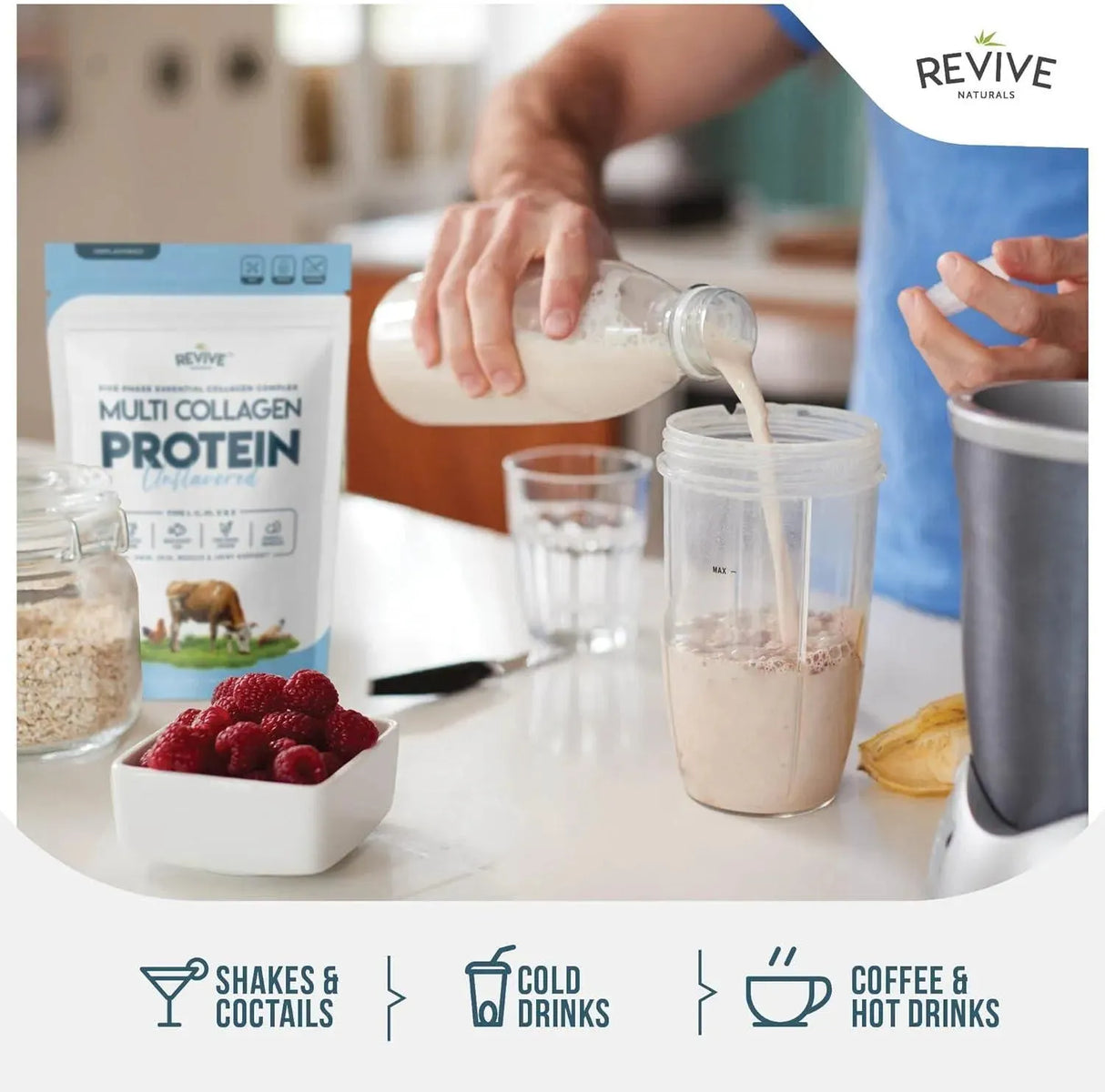 REVIVE - Revive Naturals Multi Collagen Hydrolyzed Protein Powder 454Gr. - The Red Vitamin MX - Suplementos Alimenticios - {{ shop.shopifyCountryName }}