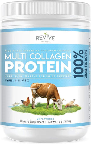 REVIVE - Revive Naturals Multi Collagen Hydrolyzed Protein Powder 454Gr. - The Red Vitamin MX - Suplementos Alimenticios - {{ shop.shopifyCountryName }}