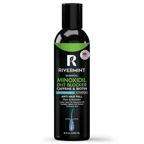 RIVERMINT - Rivermint Premium: Shampoo with Minoxidil, Biotin, DHT Blocker Saw Palmetto & Caffeine 236Ml. - The Red Vitamin MX - Shampoo Para Cabello - {{ shop.shopifyCountryName }}