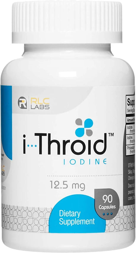 RLC LABS - RLC i-Throid 12.5Mg. Iodine and Iodide Supplement 90 Capsulas - The Red Vitamin MX - Suplementos Alimenticios - {{ shop.shopifyCountryName }}