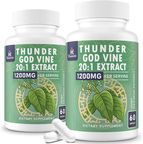 ROSMOLO - Rosmolo Thunder God Vine Root Extract 20:1 1200Mg. 60 Capsulas 2 Pack - The Red Vitamin MX - Suplementos Alimenticios - {{ shop.shopifyCountryName }}