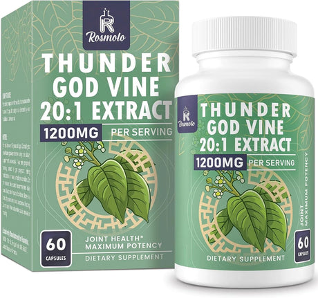 ROSMOLO - Rosmolo Thunder God Vine Root Extract 20:1 1200Mg. 60 Capsulas - The Red Vitamin MX - Suplementos Alimenticios - {{ shop.shopifyCountryName }}