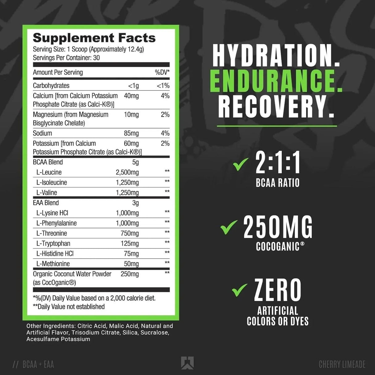 RYSE UP SUPPLEMENTS - RYSE Up Supplements Core Series BCAA+EAA 30 Servicios Cherry Limeade 372Gr. - The Red Vitamin MX - Suplementos Alimenticios - {{ shop.shopifyCountryName }}