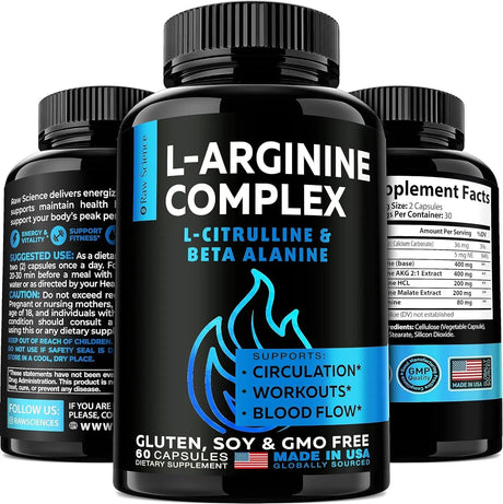 S RAW SCIENCE - S RAW SCIENCE L Arginine L Citrulline 60 Capsulas - The Red Vitamin MX - Suplementos Alimenticios - {{ shop.shopifyCountryName }}