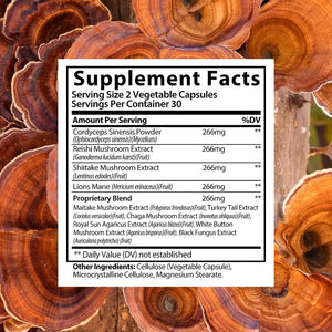 S RAW SCIENCE - S RAW SCIENCE Mushroom Nootropic Supplement 60 Capsulas - The Red Vitamin MX - Suplementos Alimenticios - {{ shop.shopifyCountryName }}