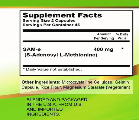 S SUPERIOR HEALTH - S SUPERIOR HEALTH SAM-e 400Mg. 90 Capsulas - The Red Vitamin MX - Suplementos Alimenticios - {{ shop.shopifyCountryName }}