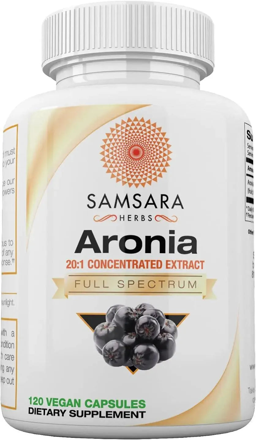 SAMSARA HERBS - Samsara Herbs Aronia Berry 20:1 Extract 120 Capsulas - The Red Vitamin MX - Suplementos Alimenticios - {{ shop.shopifyCountryName }}