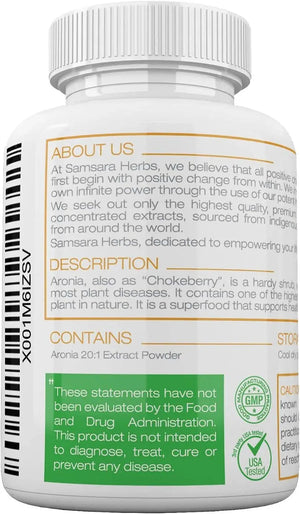 SAMSARA HERBS - Samsara Herbs Aronia Berry 20:1 Extract 120 Capsulas - The Red Vitamin MX - Suplementos Alimenticios - {{ shop.shopifyCountryName }}