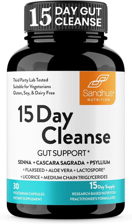 SANDHU´S - Sandhu's 15 Day Gut Cleanse Colon Detox for Women & Men 30 Capsulas - The Red Vitamin MX - Suplementos Alimenticios - {{ shop.shopifyCountryName }}