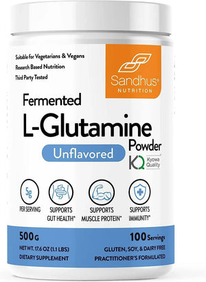 SANDHU´S - Sandhu's L-Glutamine Amino Acid Supplement 100 Servicios 500Gr. - The Red Vitamin MX - Suplementos Alimenticios - {{ shop.shopifyCountryName }}