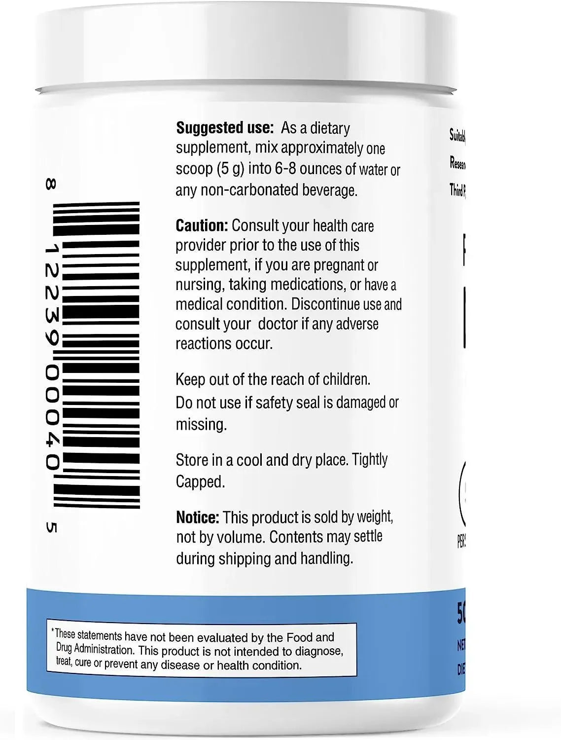 SANDHU´S - Sandhu's L-Glutamine Amino Acid Supplement 100 Servicios 500Gr. - The Red Vitamin MX - Suplementos Alimenticios - {{ shop.shopifyCountryName }}