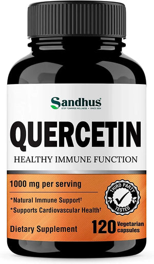 SANDHU´S - Sandhu's Quercetin 1000Mg. 120 Capsulas - The Red Vitamin MX - Suplementos Alimenticios - {{ shop.shopifyCountryName }}