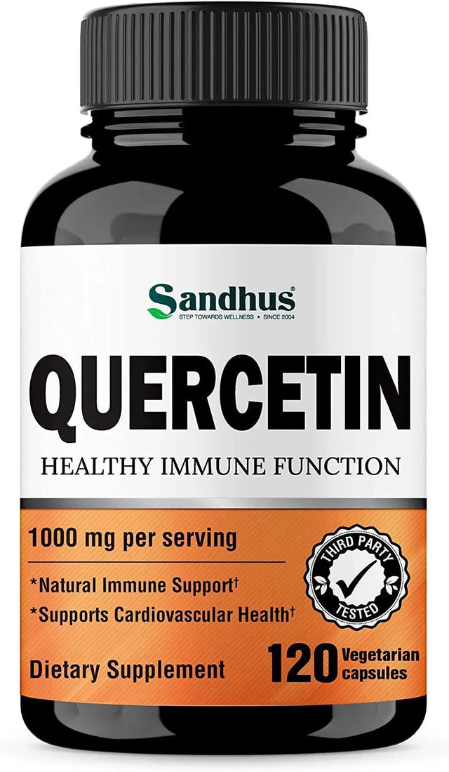 SANDHU´S - Sandhu's Quercetin 1000Mg. 120 Capsulas - The Red Vitamin MX - Suplementos Alimenticios - {{ shop.shopifyCountryName }}