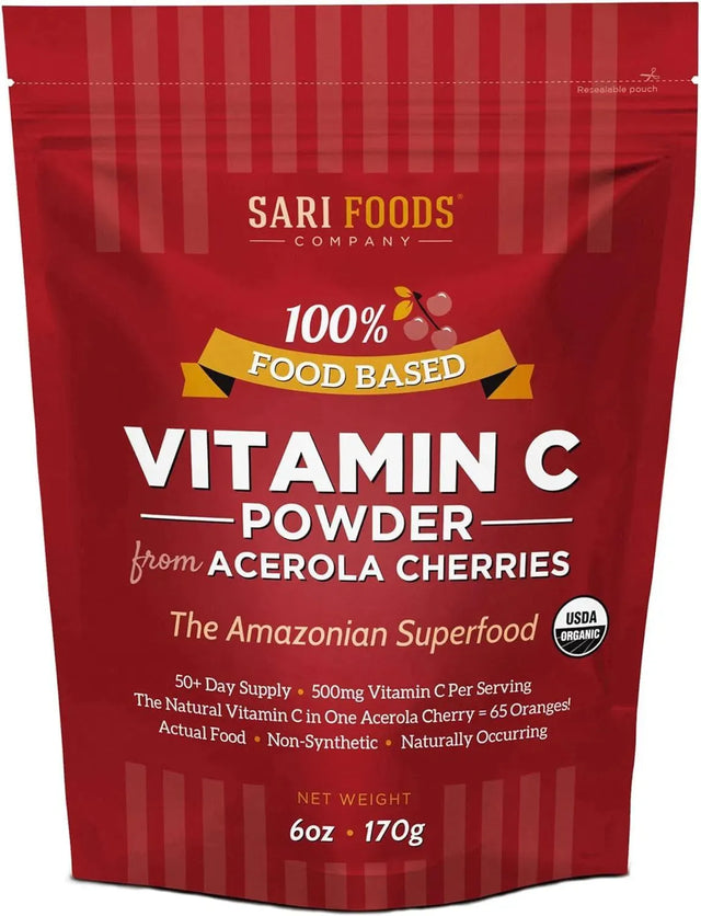 SARI FOODS - Sari Foods Organic Acerola Cherry Powder 170Gr. - The Red Vitamin MX - Suplementos Alimenticios - {{ shop.shopifyCountryName }}