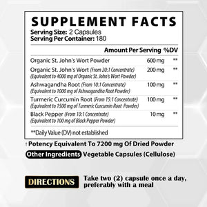 SATOOMI - Satoomi 5in1 Extract St. John's Wort 7200Mg. 360 Capsulas - The Red Vitamin MX - Suplementos Alimenticios - {{ shop.shopifyCountryName }}
