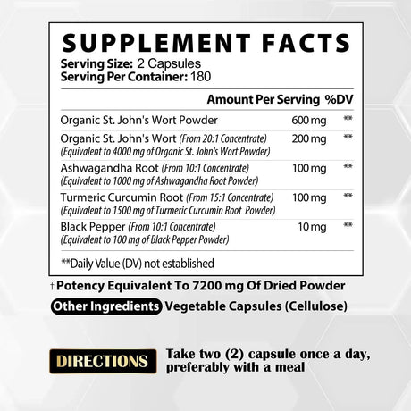 SATOOMI - Satoomi 5in1 Extract St. John's Wort 7200Mg. 360 Capsulas - The Red Vitamin MX - Suplementos Alimenticios - {{ shop.shopifyCountryName }}